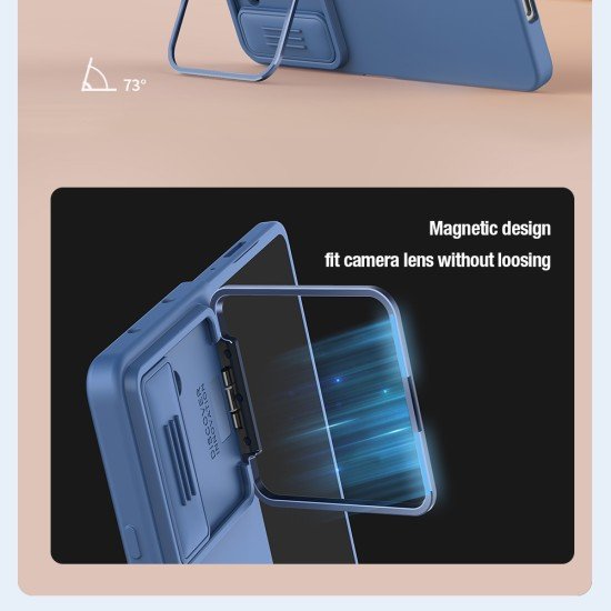 Husa Cover Nillkin CamShield Silky Silicone pentru Samsung Z Fold 5 5G negru