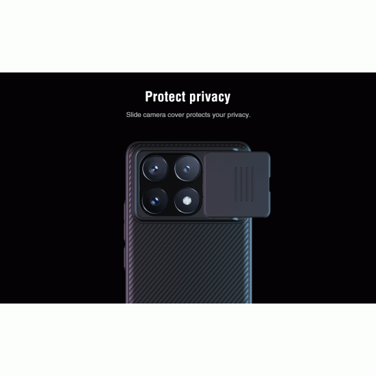 Husa protectie spate si camera foto negru pentru POCO X6 PRO 5G