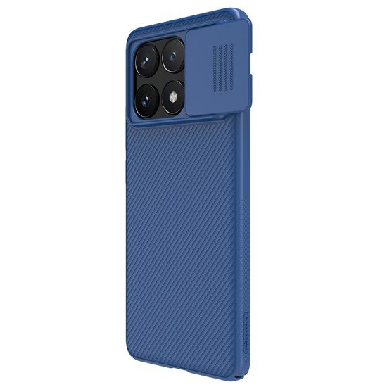 Husa protectie spate si camera foto albastru pentru POCO X6 PRO 5G