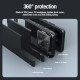 Husa magnetică din piele Nillkin CamShield negru pentru Xiaomi 14 Pro