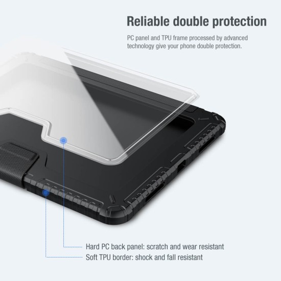 Husa blindata cu capac si protectie camerei pentru Apple iPad Air 11 (2024, 2025) / iPad Air (2022) / iPad Air 5 / Apple iPad Air 10.9 (2020) / iPad Air 4 / iPad Pro 11 (2020, 2021, 2022)