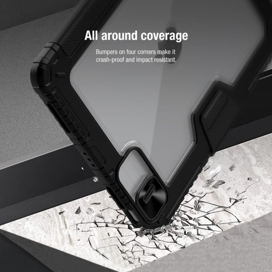 Husa blindata cu capac si protectie camerei pentru Apple iPad Air 11 (2024, 2025) / iPad Air (2022) / iPad Air 5 / Apple iPad Air 10.9 (2020) / iPad Air 4 / iPad Pro 11 (2020, 2021, 2022)