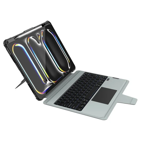 Husa Combinata cu Tastaturа pentru iPad Air 13 2024/Pro 12.9 2020/2021/2022 Husa Combinata cu Tastaturа pentru iPad Air 13 2024/Pro 12.9 2020/2021/2022