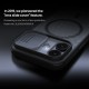 Husă magnetică de protecție transparentă neagră pentru spate și cameră foto, pentru iPhone 17