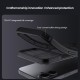 Husă magnetică de protecție transparentă neagră pentru spate și cameră foto, pentru iPhone 17
