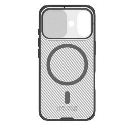 Husă magnetică de protecție transparentă neagră pentru spate și cameră foto, pentru iPhone 17 Husă magnetică de protecție transparentă neagră pentru spate și cameră foto, pentru iPhone 17