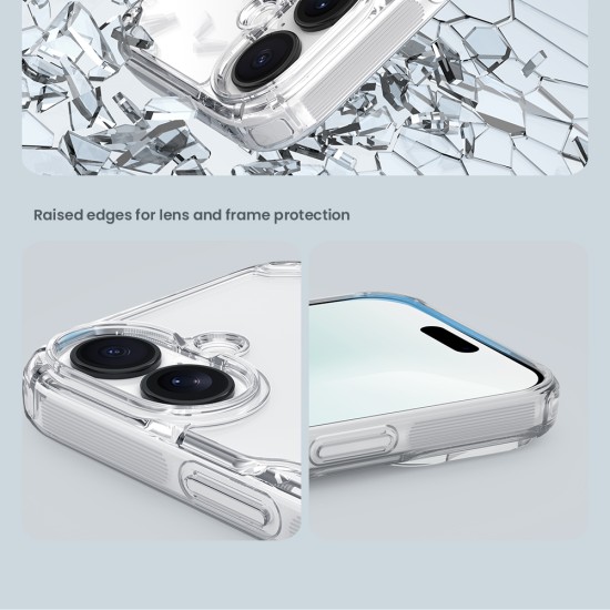 Husa magnetica din silicon Nillkin Nature Pro pentru Apple iPhone 17, negru transparent Husa magnetica din silicon Nillkin Nature Pro pentru Apple iPhone 17, negru transparent