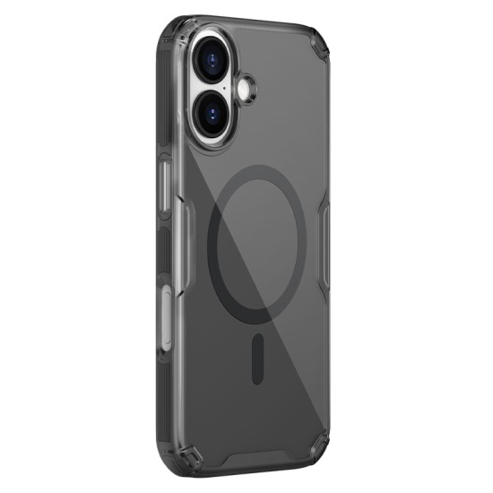 Husa magnetica din silicon Nillkin Nature Pro pentru Apple iPhone 17, negru transparent Husa magnetica din silicon Nillkin Nature Pro pentru Apple iPhone 17, negru transparent
