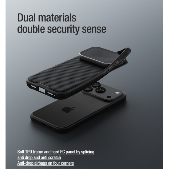 iPhone 17 Pro husă magnetică CamShield Prop cu spate rigid și protecție pentru cameră, negru iPhone 17 Pro husă magnetică CamShield Prop cu spate rigid și protecție pentru cameră, negru