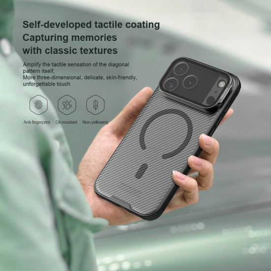 iPhone 17 Pro husă magnetică CamShield Prop cu spate rigid și protecție pentru cameră, negru transparent iPhone 17 Pro husă magnetică CamShield Prop cu spate rigid și protecție pentru cameră, negru transparent