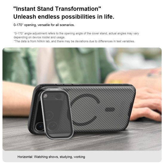 iPhone 17 Pro husă magnetică CamShield Prop cu spate rigid și protecție pentru cameră, negru transparent iPhone 17 Pro husă magnetică CamShield Prop cu spate rigid și protecție pentru cameră, negru transparent