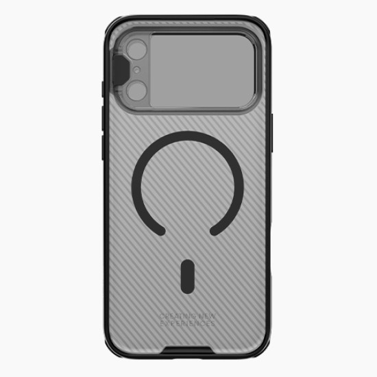 iPhone 17 Pro husă magnetică CamShield Prop cu spate rigid și protecție pentru cameră, negru transparent iPhone 17 Pro husă magnetică CamShield Prop cu spate rigid și protecție pentru cameră, negru transparent