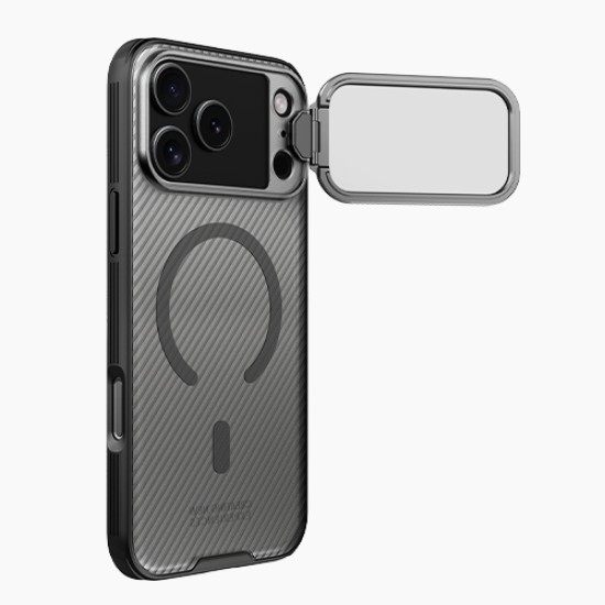 iPhone 17 Pro husă magnetică CamShield Prop cu spate rigid și protecție pentru cameră, negru transparent iPhone 17 Pro husă magnetică CamShield Prop cu spate rigid și protecție pentru cameră, negru transparent