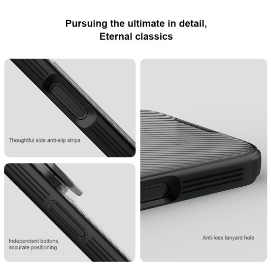 iPhone 17 Pro husă magnetică CamShield Prop cu spate rigid și protecție pentru cameră, negru transparent iPhone 17 Pro husă magnetică CamShield Prop cu spate rigid și protecție pentru cameră, negru transparent