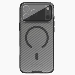 iPhone 17 Pro husă magnetică CamShield Prop cu spate rigid și protecție pentru cameră, negru transparent