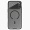 iPhone 17 Pro husă magnetică CamShield Prop cu spate rigid și protecție pentru cameră, negru transparent