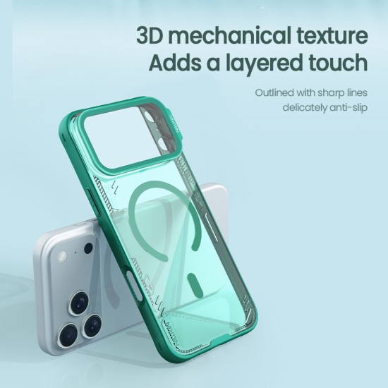 Husa magnetică transparentă neagră pentru Apple iPhone 17 Pro Max