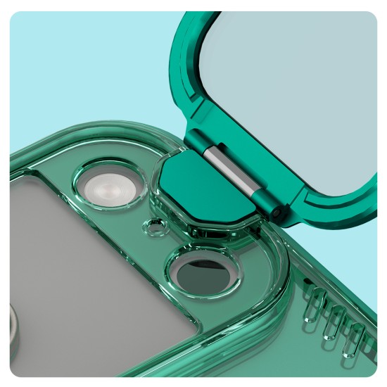 Husa magnetică transparentă neagră pentru Apple iPhone 17 Pro Max