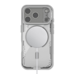 Husă magnetică transparentă gri pentru Apple iPhone 17 Pro