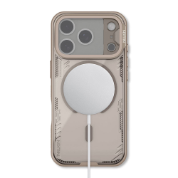 Husă magnetică transparentă maro pentru Apple iPhone 17 Pro
