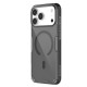 Husa magnetica din silicon Nillkin Nature Pro pentru Apple iPhone 17 Pro, negru transparent