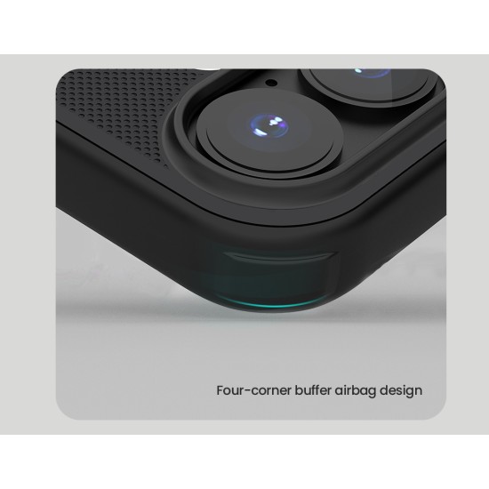 Husa protectie magnetică spate din plastic neagră pentru iPhone 17