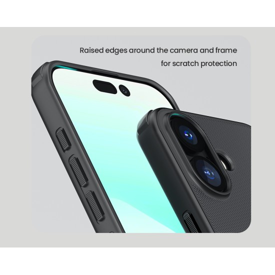 Husa protectie magnetică spate din plastic neagră pentru iPhone 17
