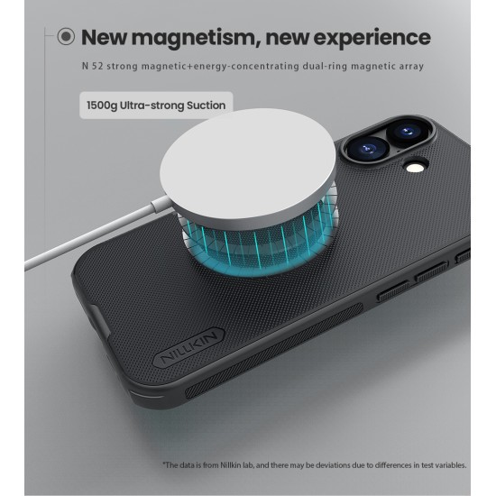 Husa protectie magnetică spate din plastic neagră pentru iPhone 17