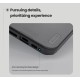 Husa protectie magnetică spate din plastic transparentă neagră pentru iPhone 17