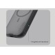 Husa protectie magnetică spate din plastic transparentă neagră pentru iPhone 17