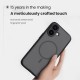 Husa protectie magnetică spate din plastic transparentă neagră pentru iPhone 17
