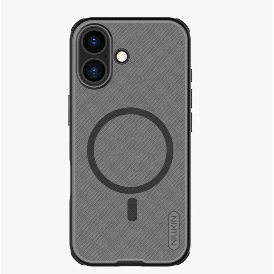 Husa protectie magnetică spate din plastic transparentă neagră pentru iPhone 17