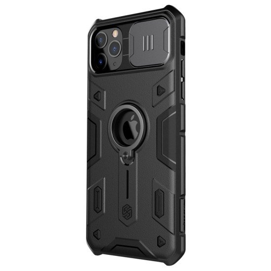 Husa protectie spate si camera foto Armor negru pentru Apple iPhone 11 Pro