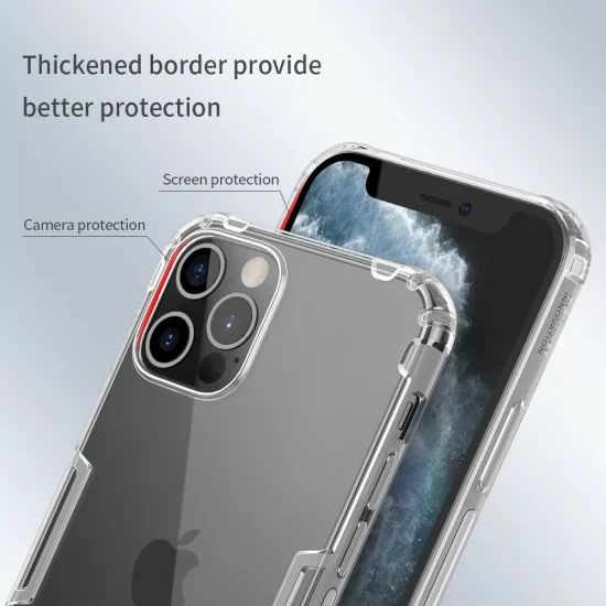 Husa din silicon Nillkin Nature Alba pentru Apple iPhone 12 / 12 Pro Husa din silicon Nillkin Nature Alba pentru Apple iPhone 12 / 12 Pro