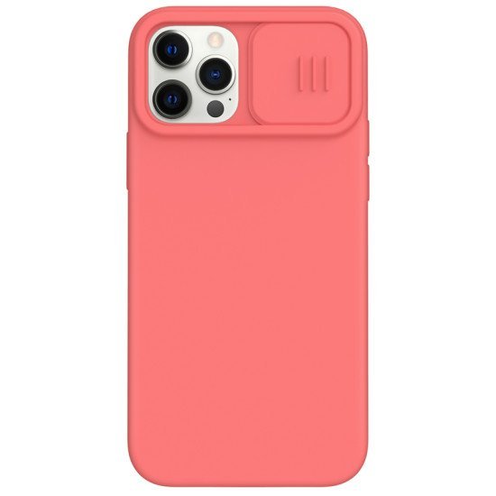 Husa Cover Nillkin CamShield Hard pentru iPhone 12 / 12 Pro roz piersic