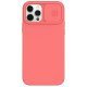 Husa Cover Nillkin CamShield Hard pentru iPhone 12 / 12 Pro roz piersic