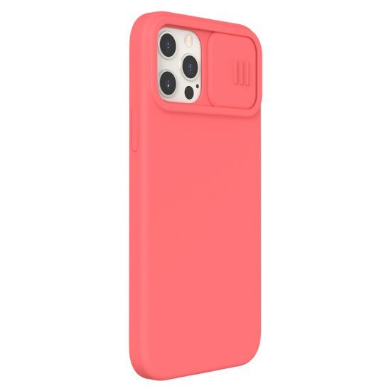 Husa Cover Nillkin CamShield Hard pentru iPhone 12 / 12 Pro roz piersic