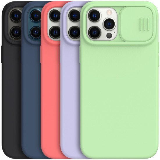 Husa Cover Nillkin CamShield Pro Hard pentru iPhone 12 Pro MAX albastru