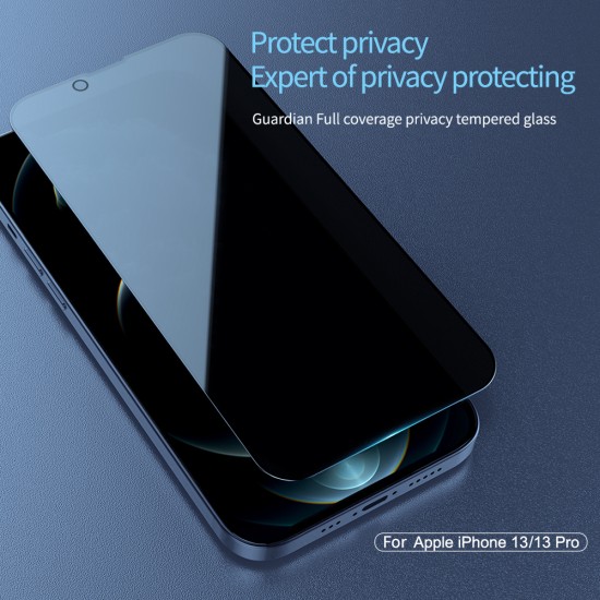 Folie protectie Nillkin Guardian din sticla securizata pentru iPhone 13 / 13 Pro / 14 - Negru