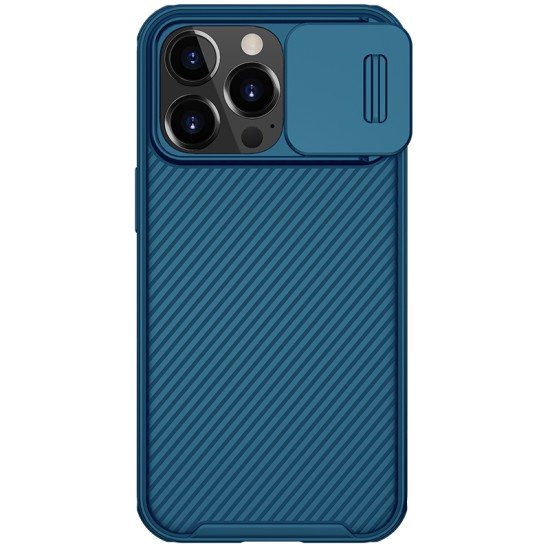 Husa protectie spate si camera foto albastru pentru Iphone 13 Pro