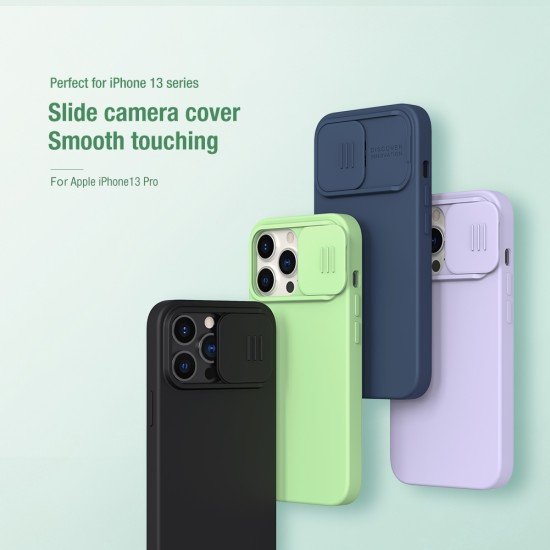 Husa Cover Nillkin CamShield Pro Hard pentru iPhone 13 Pro Albastru