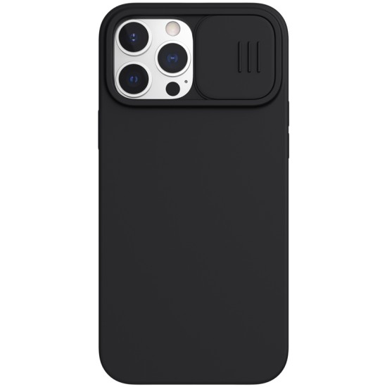 Husa CamShield Pro Silky din silicon pentru iPhone 13 Pro Max Negru