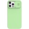 Husa CamShield Pro Silky din silicon pentru iPhone 13 Pro Max Verde