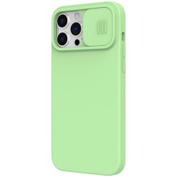 Husa CamShield Pro Silky din silicon pentru iPhone 13 Pro Max Verde