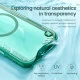 Husa magnetica transparentă protectie spate si camera foto verde pentru Apple iPhone 16