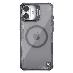 Husa magnetică transparentă neagră pentru Apple iPhone 16 Plus