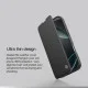 Husa din piele negru de lux QIN Prop pentru Apple iphone 16 Pro Max