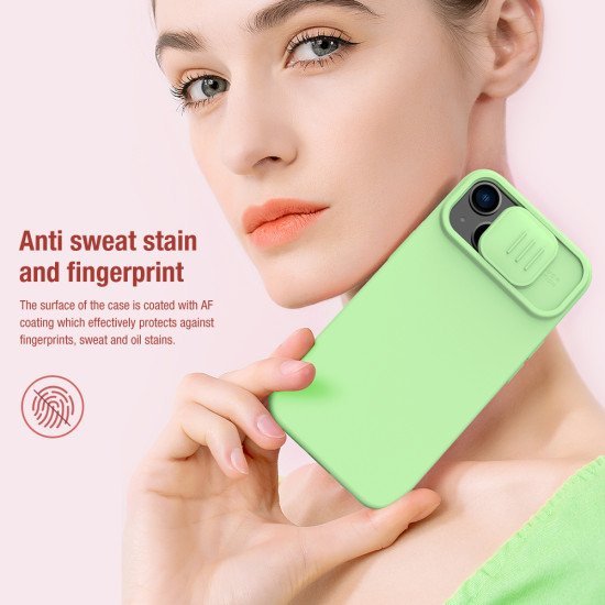 Husa Cover Nillkin CamShield Pro Silky pentru iPhone 14 Verde