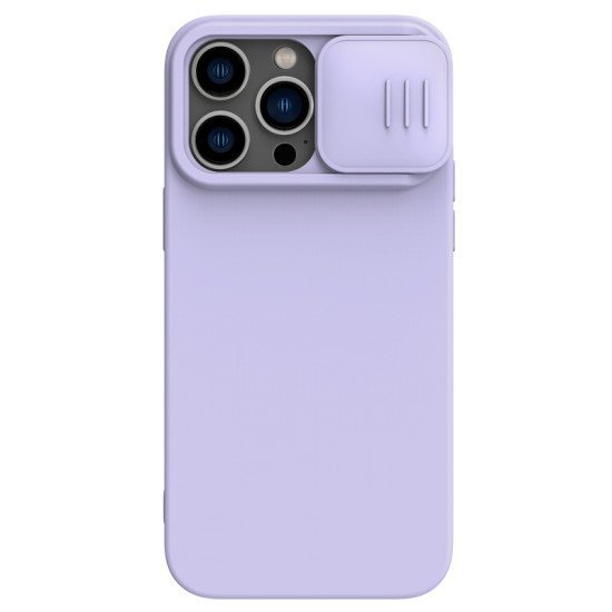 Husa Magnetica CamShield Pro Silky din silicon pentru iPhone 14 Pro Violetele Husa Magnetica CamShield Pro Silky din silicon pentru iPhone 14 Pro Violetele
