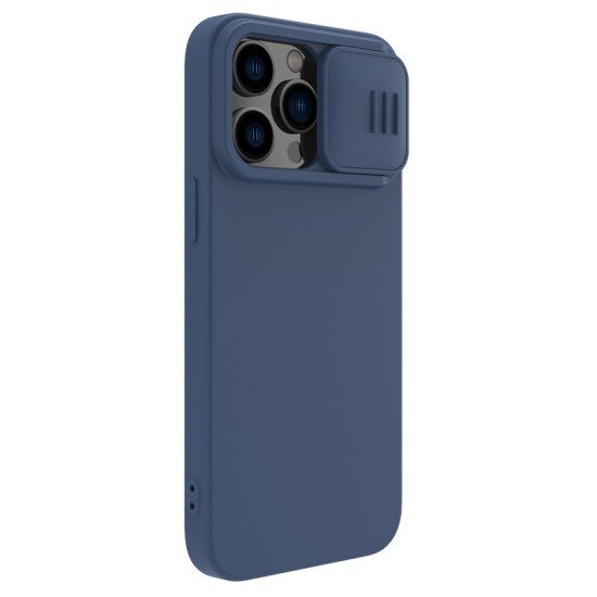 Husa Cover Nillkin CamShield Pro Silky pentru iPhone 14 Pro Albastru